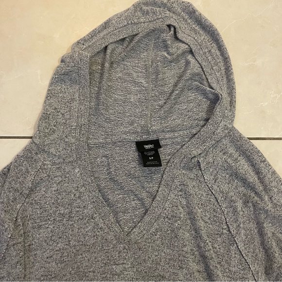 Grey Oversized Hooded Top - Picture 6 of 11
